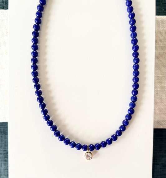 Gabrielle Lapis Necklace