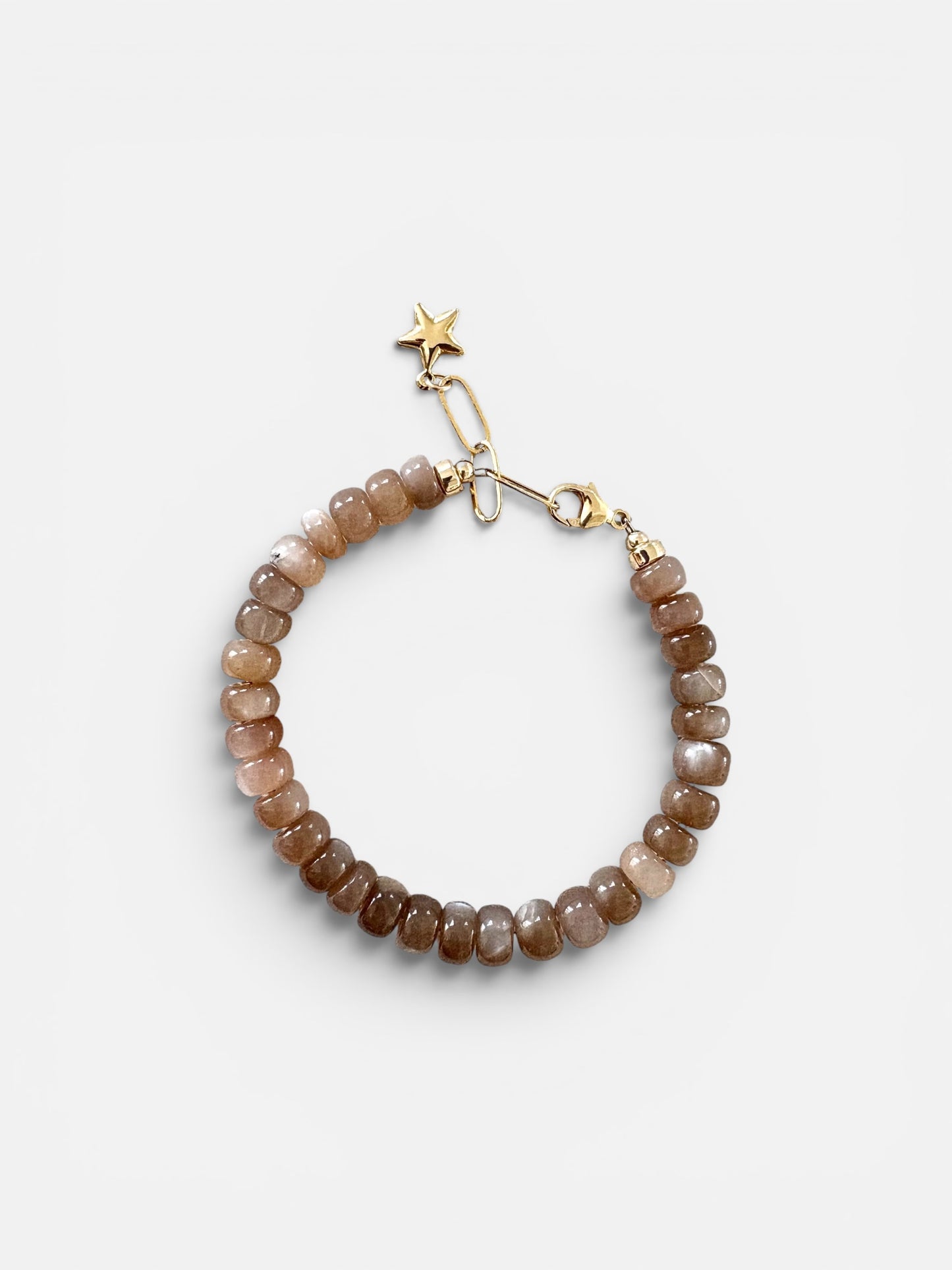 Chocolate Moonstone Gemstone Bracelet