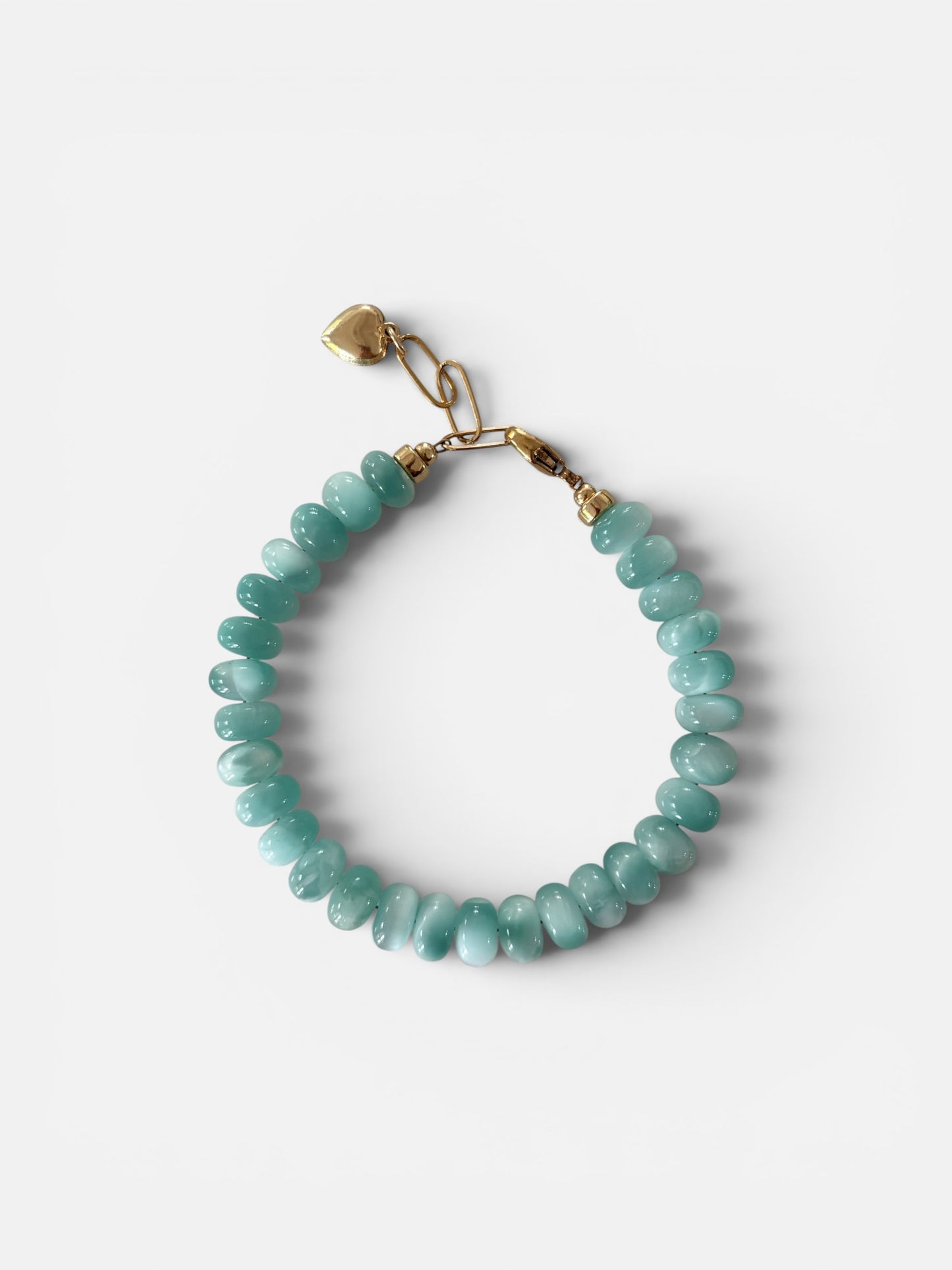 Chatoyant Green Moonstone Bracelet