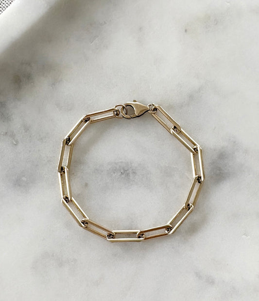 Chunky Paper Clip Bracelet image 0