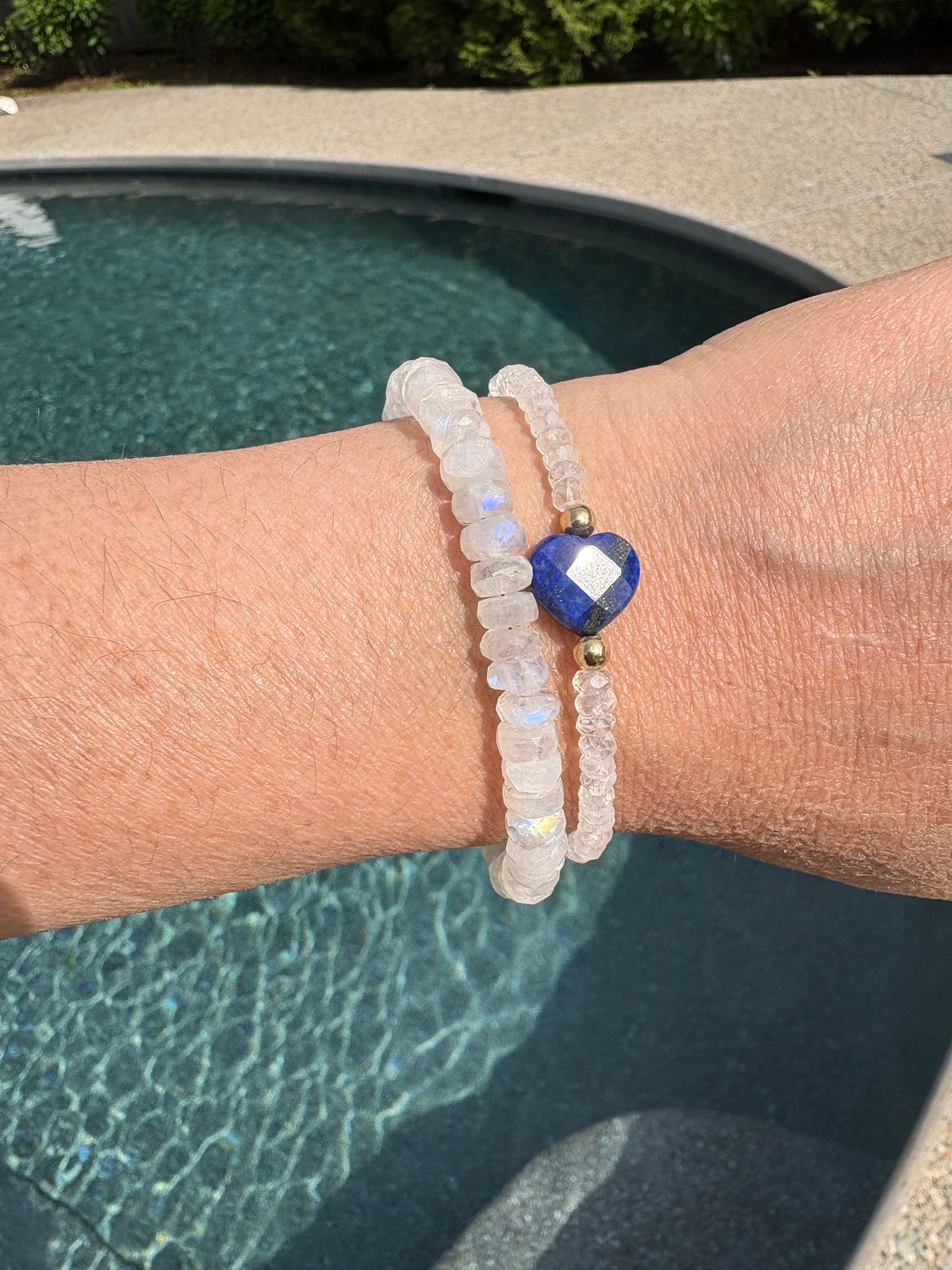 Rainbow Moonstone Gemstone Bracelet  image 2