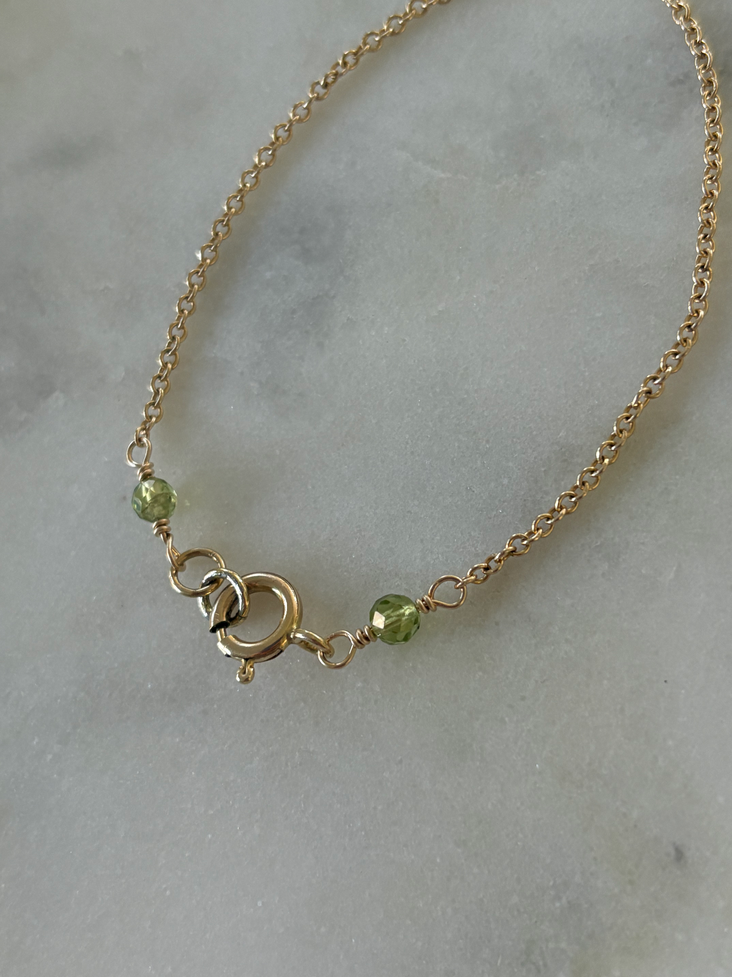 Birthstone Hand Chain Bracelet  image 2