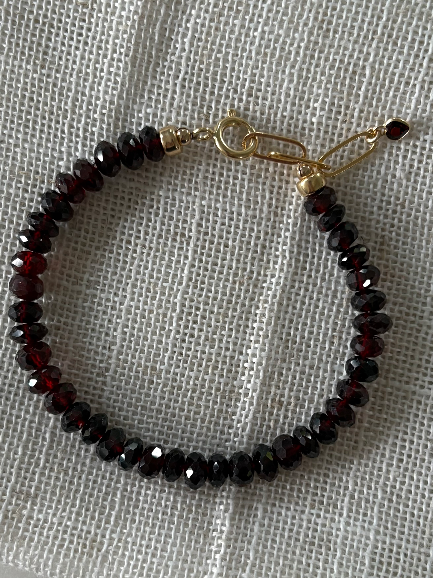 Garnet Gemstone Bracelet  image 2