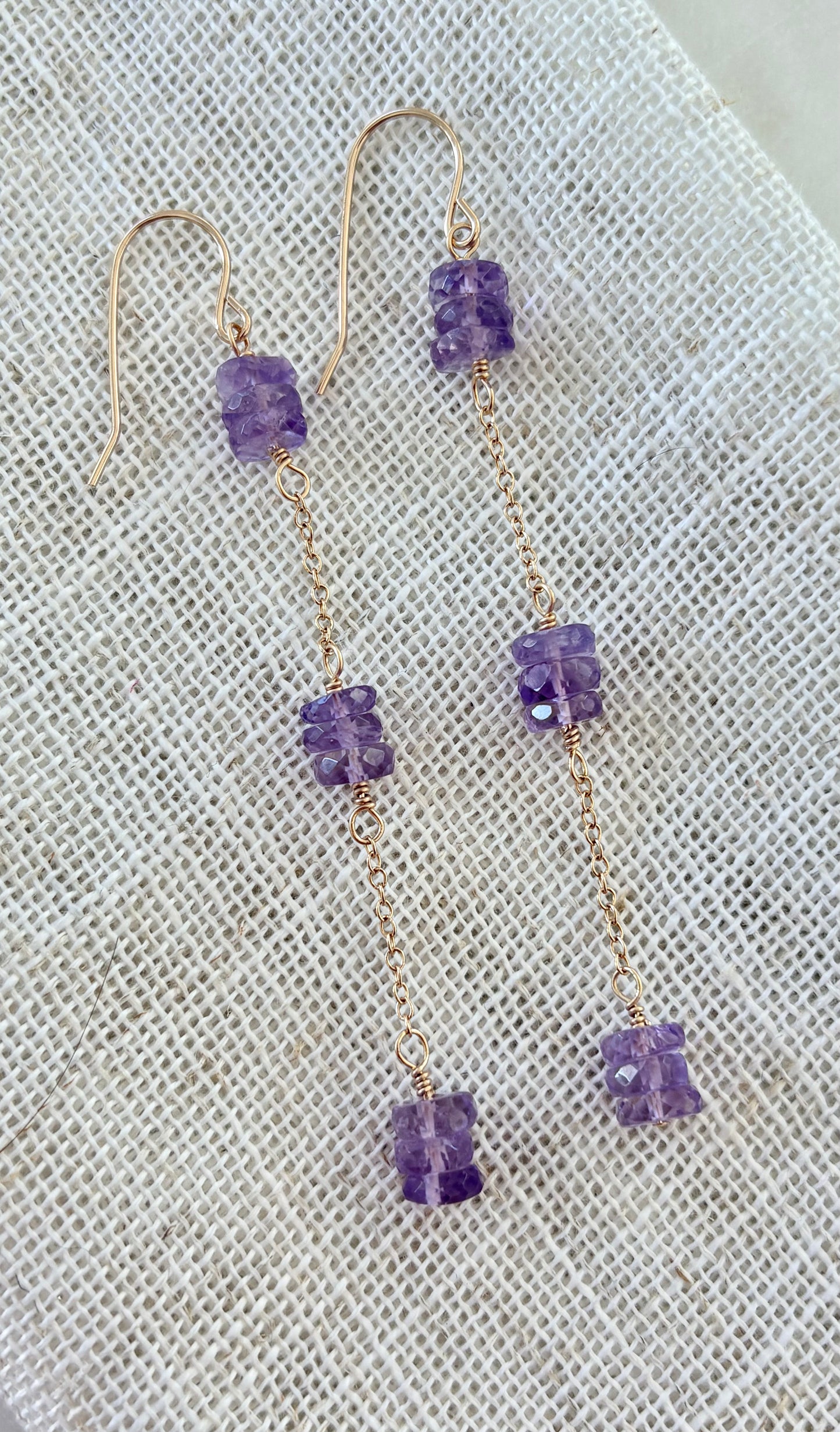 Celeste Amethyst Duster Earrings image 0