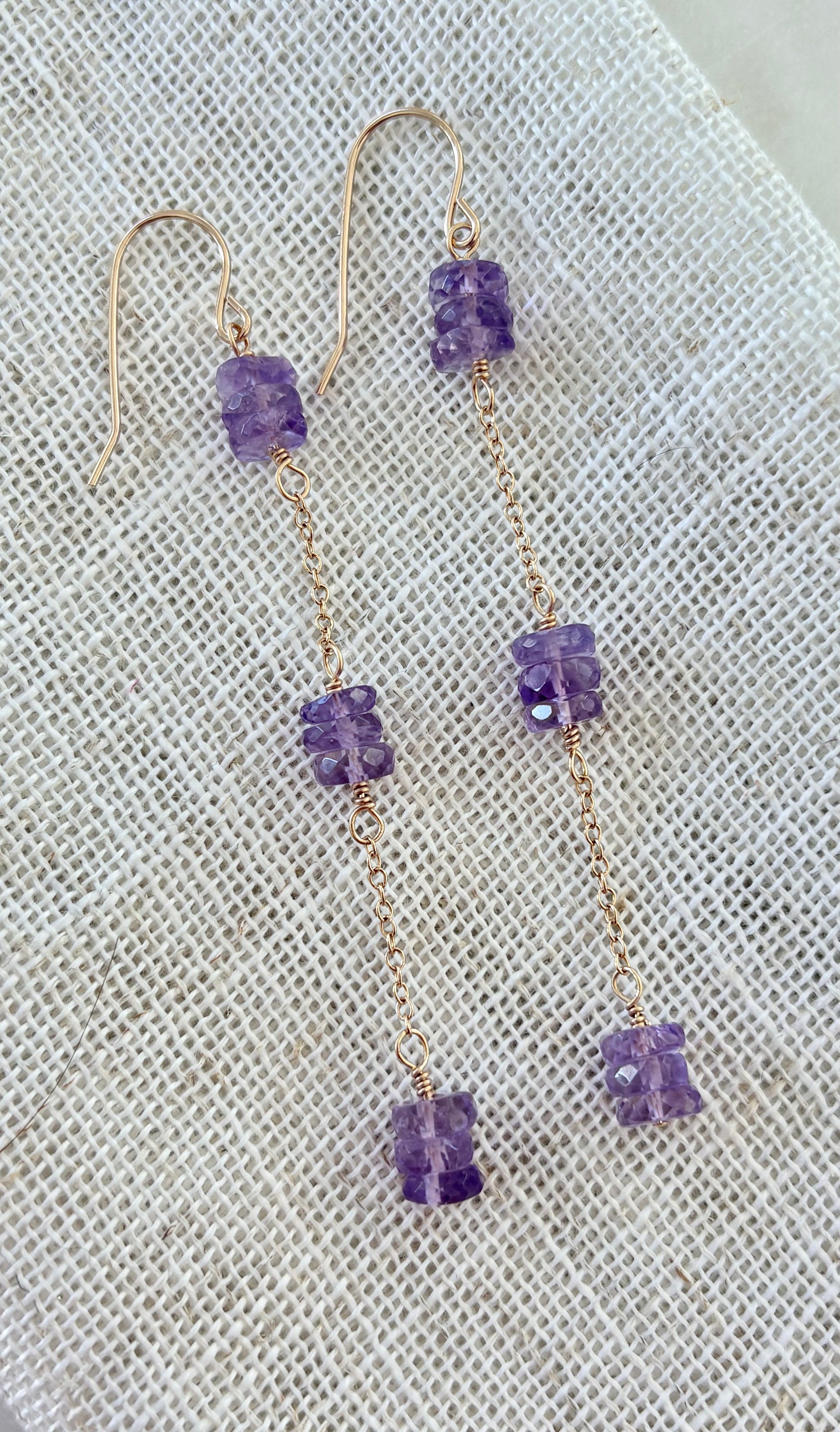 Celeste Amethyst Duster Earrings image 0